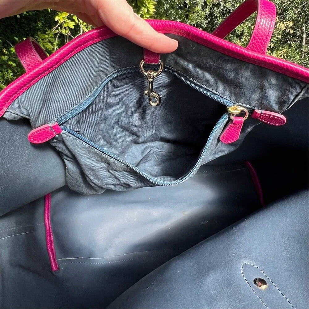 COACH City Tote Bright Violet PINK w Gold Hardware Womens Shoulder Bag AUTHENTIC - Picture 10 of 15